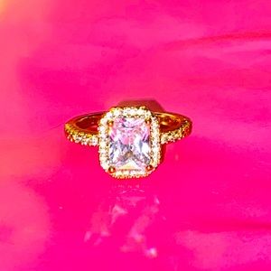 Gold Rhinestone Ring